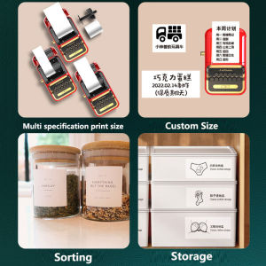 Label Printer Maker Black 20-50Mm Width For Food Supermarket Business Jewelry school Type-C