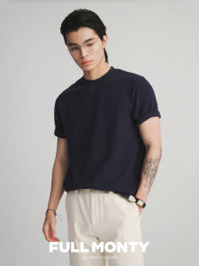 Waffle Texture Casual Retro Mens T-Shirt