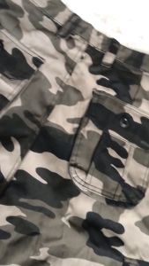 BIBA Celana Cargo Pria Loreng Pinggang Reguler Gaya Pantai