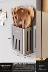 Auzzo | Magnetic Spice Rack & Utensil Holder Kitchen Magnetic Organizer