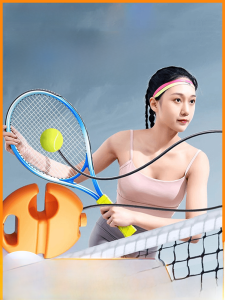 Tennis Trainer Single Play with Line Rebound Self-Training Handy Gadget Beginner College Student Tennis Rackets Carbon Kids
