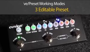 CUVAVE CUBE BABY Guitar Combined Effect Pedal with Wireless Music Playback Phone Recording Audio Interface Function Cube Baby Bass M-VAVE Portable Multifunctional Effects Pedals for Electric / BASS / AC