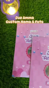 Juz Amma Custom Nama & Foto Soft Cover Full Color A5 tawjid Warna 7in1 Hafalan Anak Fatimah Quran