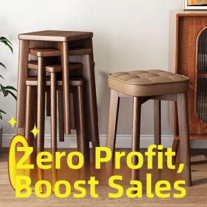Multifunctional Stackable Wooden Chairs