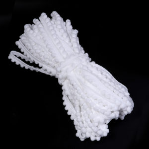 10Yards Mini Pom Pom Trim Ball Fringe Ribbon Lace Trim DIY Sewing Fringe Pompoms Lace for Pillow Curtains Home Decor 9Colors