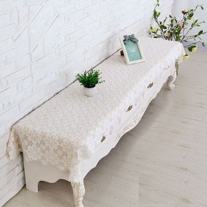 Modern Simple Style Universal Cover Cloth for TV Cabinet Coffee Table Book Desk Wine Cabinet Size Customizable Lace Material