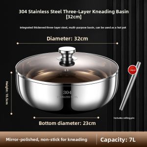 YONGLE | Stainless Steel Deep Mixing Bowl