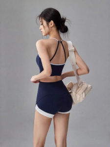 FITNESSGIRL | Yoga and Running Set High Waist Honey Peach Butt Lift 3-Inch Shorts