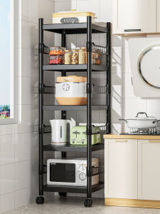 Kitchen Multi-layer Stand Storage Rack Microwave Oven Baking Oven Pot Holder Pottery Storage Shelf Metal Floor-standing