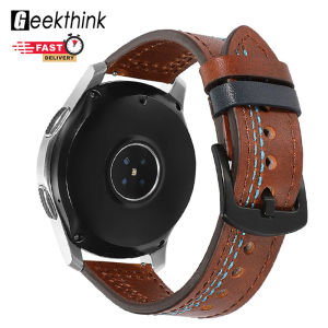 GEEKTHINK สายหนังแบบปลดเร็ว20มม. 22มม.สำหรับ Samsung Galaxy Watch7 6 5 4 40/44มม. Galaxy 6/4ClassicBand สำหรับ Huawei GT4/3 Pro สำหรับ Amazfit