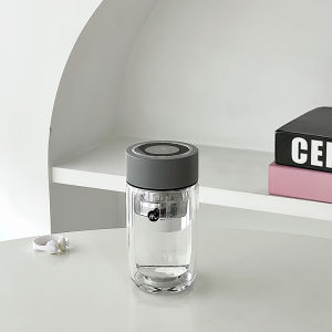 Mini Portable Double-layer High Borosilicate Heat-resistant Glass Cup 180ml