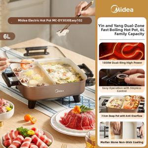 Midea | Multi-purpose Electric Hot Pot with Grilling and Boiling Functions