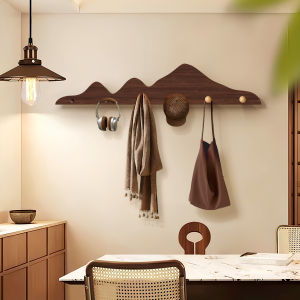 Mountain Range Entrance Hall Wall Mounted Storage Rack Coat Hook Key Holder Simple Style No Drilling Required Universal Use