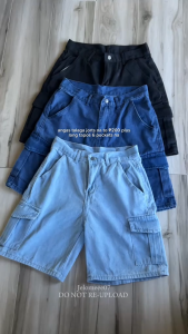 New Cargo Shorts 6 Pockets Denim Maong Jorts Mens Baggy Shorts For Men 3 Colors 25-36 Sizes