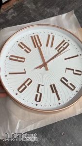 Jam Dinding Jam Hiasan Wall Clock Hanging Glass Plastic Decoration Office Home Living Room Ins Exclusive Modern Design