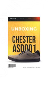 ASD 001 CHESTER Mostrend x Nazreal Sepatu Pria Casual Warna Abu Abu