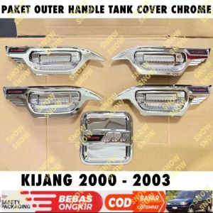 Paket Outer Handle Tank Cover Kijang Kapsul krista LGX LSK 2000 2003 Chrome