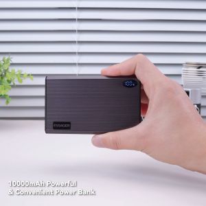 Essager 15W 10000mAh Wireless Charge Power Banks Portable Digital Display Wireless Charging Fast Charging 10000mAh Power Banks For Type C PD20W iPhone16 15 Xiaomi15 Huawei Mate60 Samsung Mobile Phone Wireless Digital Display Fast Charger Power Bank