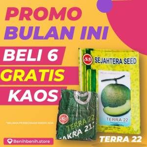Benih Melon F1 TERRA 22 F1 Tahan Virus. Benih Melon Unggulan. Isi 500-550 butir. Sejahtera Seed (SS)