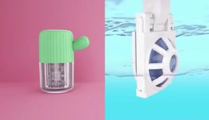 Mrs.H New arrival Manual Rotation Contact Lens Cleaner Wash the contact lens lenses case Cleaning manually New washer casing