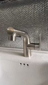 BỘ VÒI INOX 304 DÙNG NÓNG LẠNH GẮN CHẬU LABO HOẶC CHẬU RỬA CHÉN RÚT DÂY