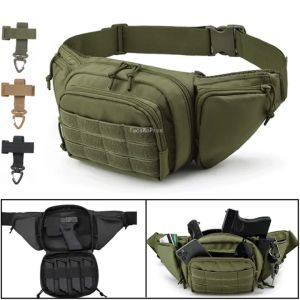 Military Tactical Waist Bag Belt Bumbag Waterproof Nylon Phone Pouch For Outdoor Hunting Climbing Camping