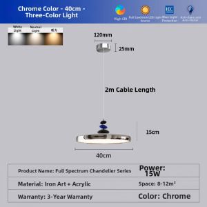HUOQI | Retro Simple Full Spectrum Eye-Protecting Creamy Style Pendant Light