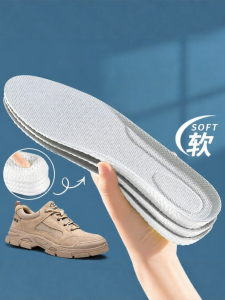 MICUI | Shock Absorption Super Soft Pain Prevention Sweat-Absorbing Odor-Resistant Comfort Insoles for Safety Shoes