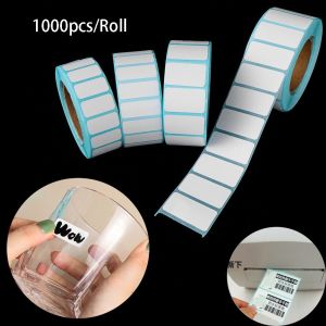 SZXBOGS 1000pcs/Roll Cards Print Supplies Blank Tag Waterproof Package Label Adhesive Paper Thermal Sticker