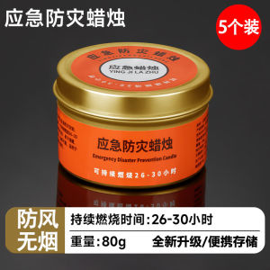 Disaster Preparedness Windproof Outdoor Festival Candles Smokeless Home Lighting Emergency Backup Tea Cooking Iron Canister