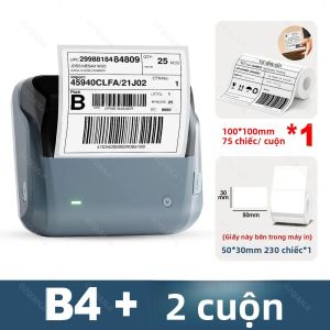 Máy In Nhãn Cầm Tay NIIMBOT B4 Chiều Rộng In 4 Inch Nhãn Dán Mã Vạch Vận Chuyển Máy In Nhiệt Kết Nối Bluetooth/USB Nhiều Thiết Bị Tương Thích