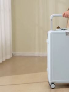 Laoshidaishu Koper Troli Lebar Wanita 2024 & Casing Asrama 20 Inci Pria Roda Universal 24 Inci