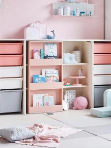 South Korea Solid Wood Environmental-Friendly Combination Childrens Picture Book Rack Toy Storage Cabinet Locker Bookshelf