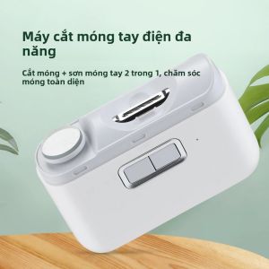 Máy Mài Móng Tự Động Có Đèn LED Máy Cắt Móng Tay Bằng Điện Máy Cắt Móng Tay Mini Máy Cắt Móng Tay Mini Dành Cho Trẻ Em Và Người Lớn - Pin Sạc Loại C 500mAh