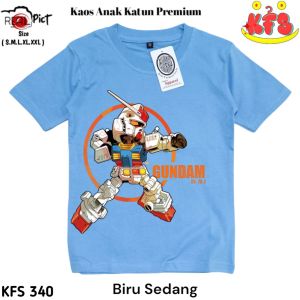 KFS 340 Baju Kaos Distro Anak Laki-laki Robot Gundam