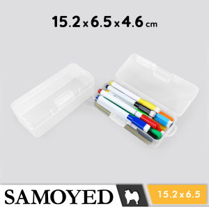 Tempat / Kotak Plastyk PP Penyimpanan Serba Guna / Plastic Storage Box 15.2 x 6.5 x 4.6 / 152 x 65 x 46 cm Samoyed BX-HF-1526546 (Aksesoris / Pernak-Pernik / Kosmetik / Alat Tulis / Perlengkapan / Peralatan Seni / Jahit)