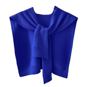 Mùa Hè 2025 Mũi Khoan Dệt Kim Màu Trơn Cho Nữ Quần Áo Khoác Ngoài Thời Trang Dây Thừng Giả Quần Áo Che Vai