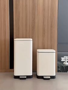 20L big Step Pedal Trash Can Rectangle Stainless steel Trash Bin for room kitchen garbage bin container