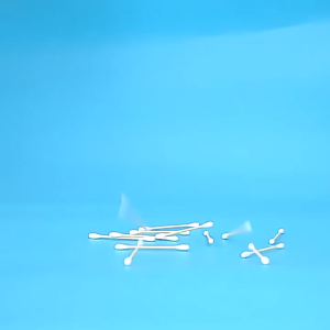 คอตตอนบัดไม้ไผ่สองหัว สำลีเช็ดเครื่องสำอาง สำลีก้าน ด้ามไม้ สองหัว ย่อยสลายได้ 30 ชิ้น Cotton Swab