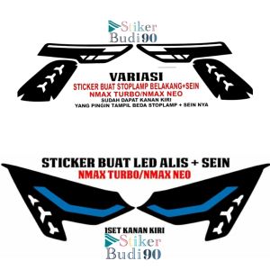 Stiker lampu depan belakang NMAX TURBO/NEO 2025