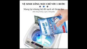 Bột Tẩy Lồng Máy Giặt Oxy Hoạt Tính Sạch 9999% Vệ Sinh Lồng Máy Dễ Dàng Sạch Sẽ Khử Mùi Hôi Chống Ô Nhiễm Thứ Phát Cho Quần Áo Khang Đức