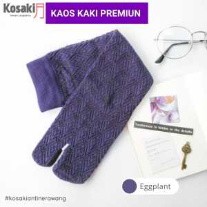 Kaos Kaki Muslimah Premium Kaos Kaki Motif KOSAKI ETNIKO-EGGPLANT