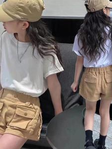 Casual Style Korean Childrens Jeans Short Pants for Girls Primary And Middle School Students Summer Fashionable Kids Shorts