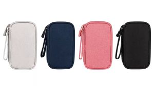 Double Layer Travel Organizer pouch Portable Cable Storage Gadget organizer Waterproof electronics organizer charger bag