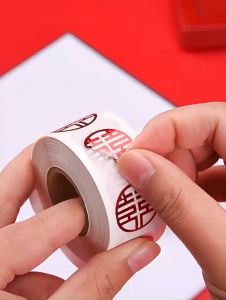 Chữ Hỷ Dán Trầu Cau Trái Cây Tem Dán Chữ Song Hỷ Trang Trí Đám Cưới