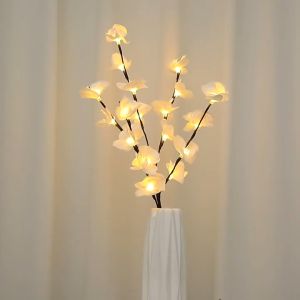 แจกันไฟ ไฟประดับตกแต่ง ไฟแต่งห้อง ไฟตกแต่ง ไฟประดับห้อง ไฟประดับ ไฟตกแต่งร้าน LED บราสมส่วนดอกไม้ใช้พลังงานจากหลอดไฟ/ต้นไม้สาขาหลอดไฟ Fairy Twig ไฟบ้านปาร์ตี้วันหยุดวันเกิดแจกัน