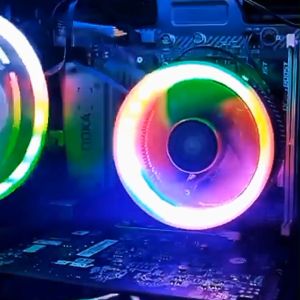 Fan Processor Intel AMD RGB TBF100 Cooler CPU / Kipas Heatsink CPU