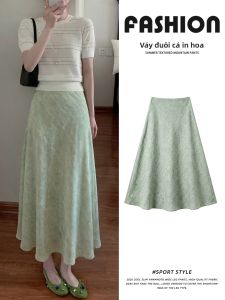YIFANSHI | Chân Váy A-Line Dáng Xòe In Họa Tiết Pháp