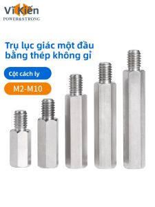 POWER&STRONG | 303 Stainless Single Head Hex Stud Fixing Connect Column