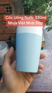 Cốc phíp tròn uống nước nhựa Việt Nhật 330ml 6239 Ly nhựa chịu nhiệt cho nhà hàng quán ăn 1